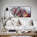 Multi-Color Race Horses HD Canvas