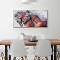 Multi-Color Race Horses HD Canvas