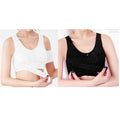 Front Cross Side Buckle Wireless Lace Bra