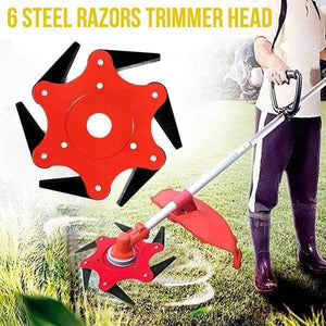 6 Steel Razors Trimmer Head